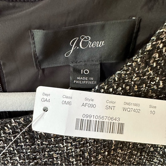 J. Crew Sparkling Constellation Sheath Dress Size 10 NEW - Picture 2 of 4